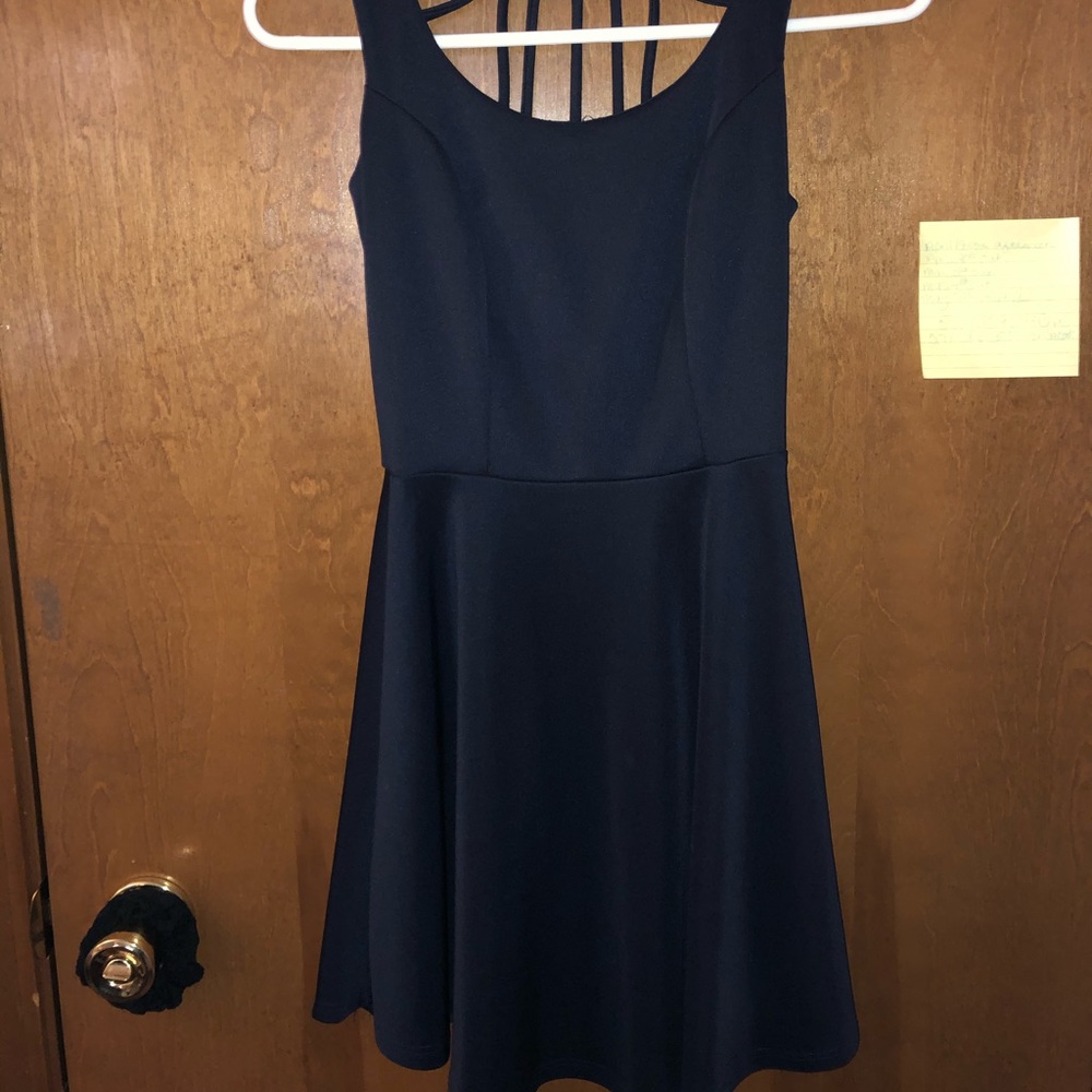 *Sold* CR Navy Blue Skater Dress
